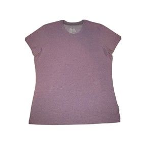 Nike Dri Fit Women's XL Cotton Tee Athletic Exercise Training Shirt Light Purple